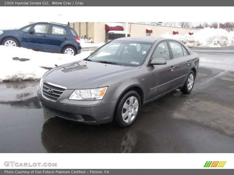 Willow Gray / Gray 2009 Hyundai Sonata GLS