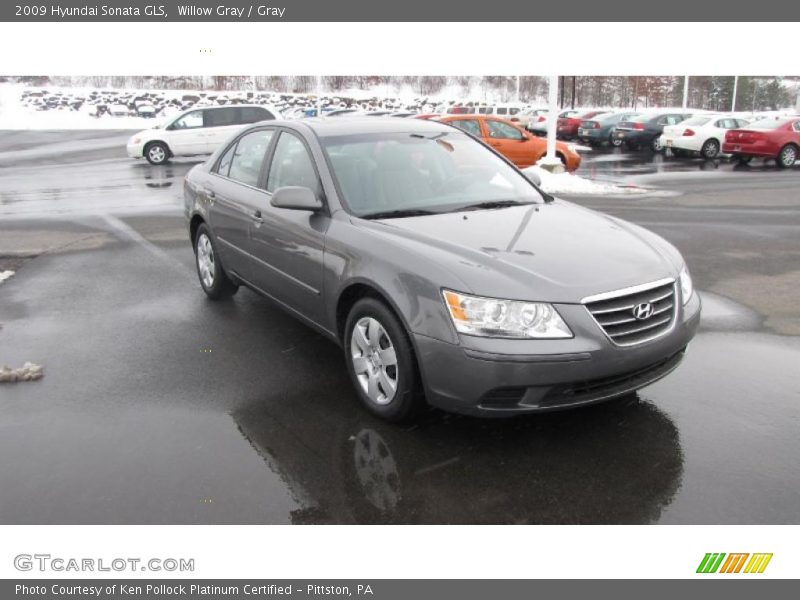 Willow Gray / Gray 2009 Hyundai Sonata GLS