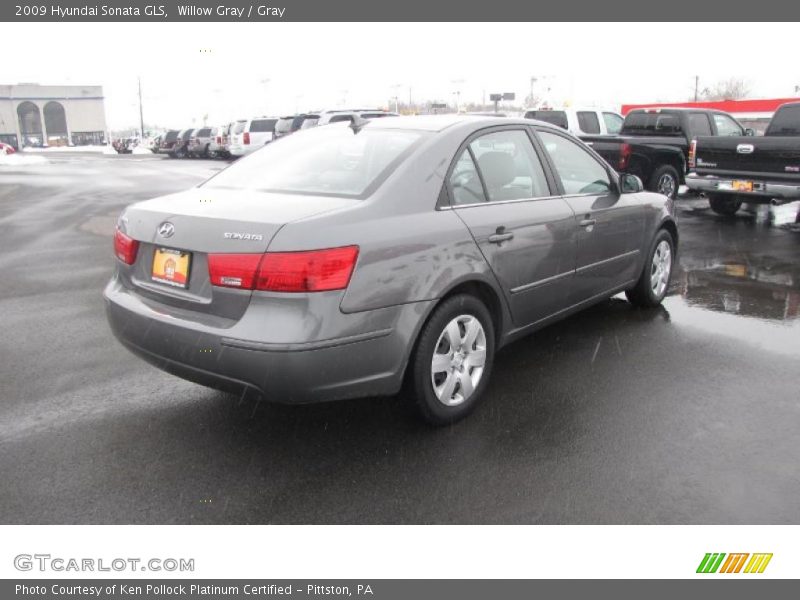 Willow Gray / Gray 2009 Hyundai Sonata GLS