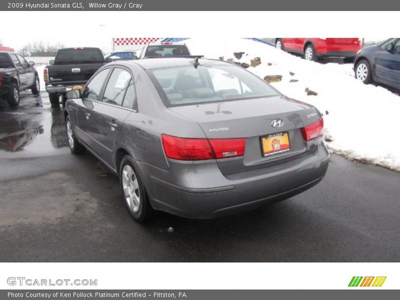 Willow Gray / Gray 2009 Hyundai Sonata GLS