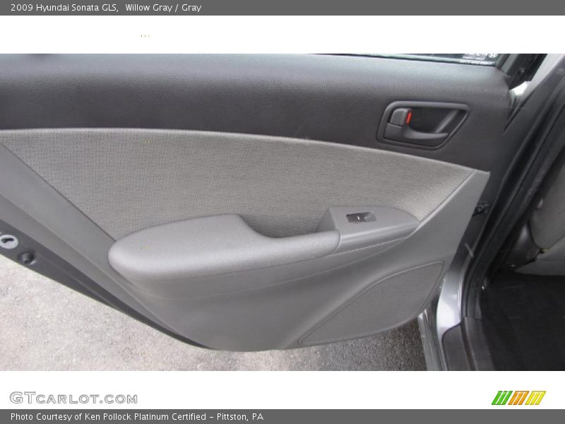 Willow Gray / Gray 2009 Hyundai Sonata GLS