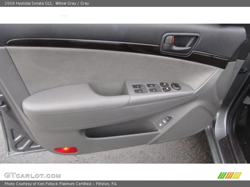 Willow Gray / Gray 2009 Hyundai Sonata GLS