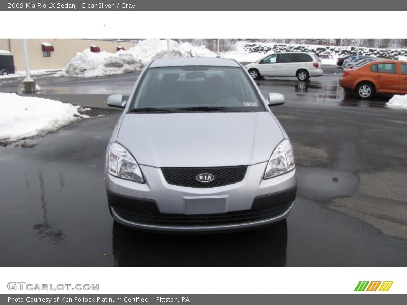 Clear Silver / Gray 2009 Kia Rio LX Sedan