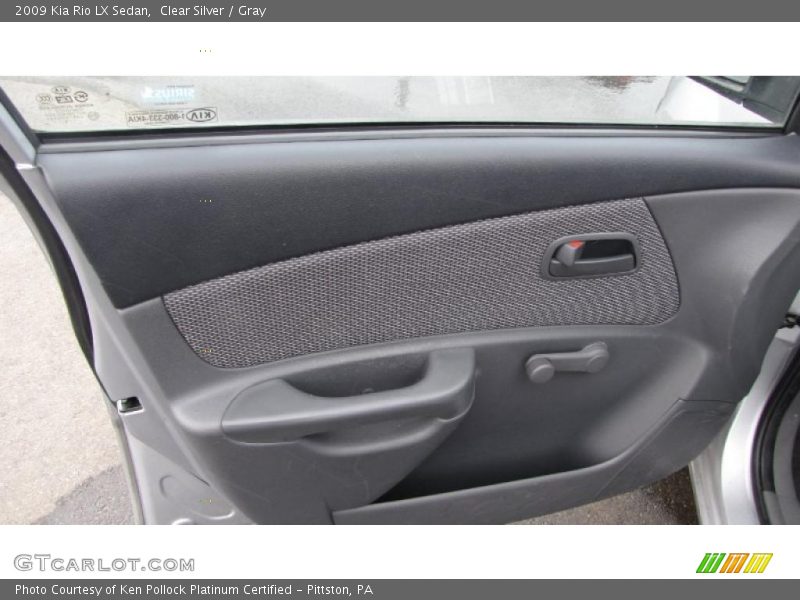 Clear Silver / Gray 2009 Kia Rio LX Sedan