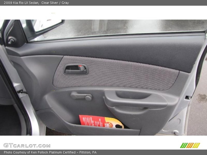 Clear Silver / Gray 2009 Kia Rio LX Sedan