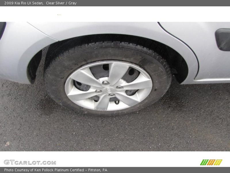 Clear Silver / Gray 2009 Kia Rio LX Sedan