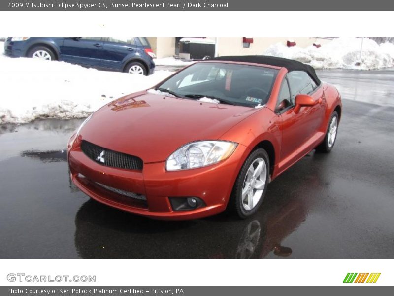 Sunset Pearlescent Pearl / Dark Charcoal 2009 Mitsubishi Eclipse Spyder GS