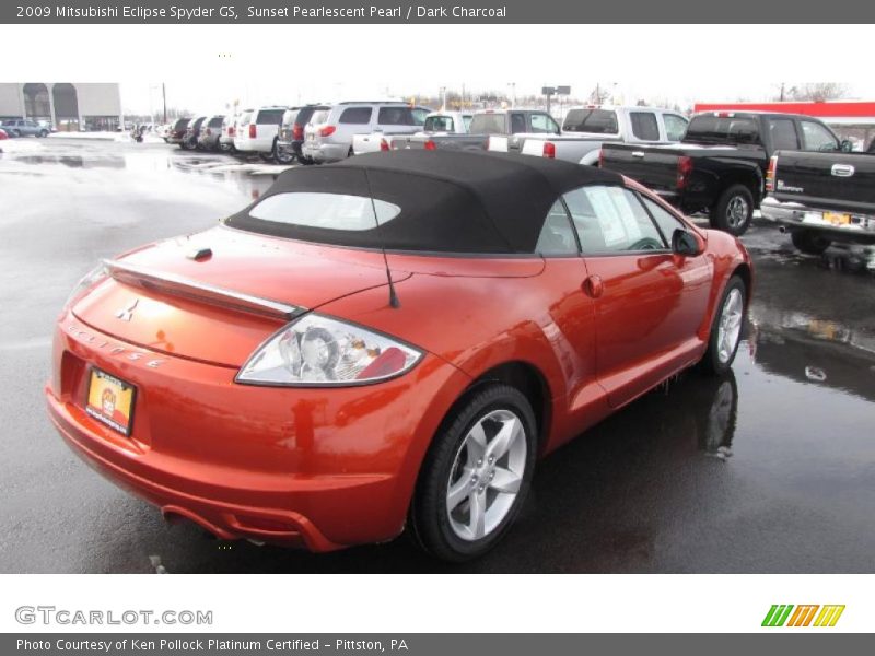 Sunset Pearlescent Pearl / Dark Charcoal 2009 Mitsubishi Eclipse Spyder GS