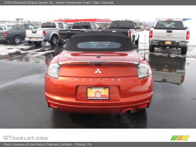 Sunset Pearlescent Pearl / Dark Charcoal 2009 Mitsubishi Eclipse Spyder GS