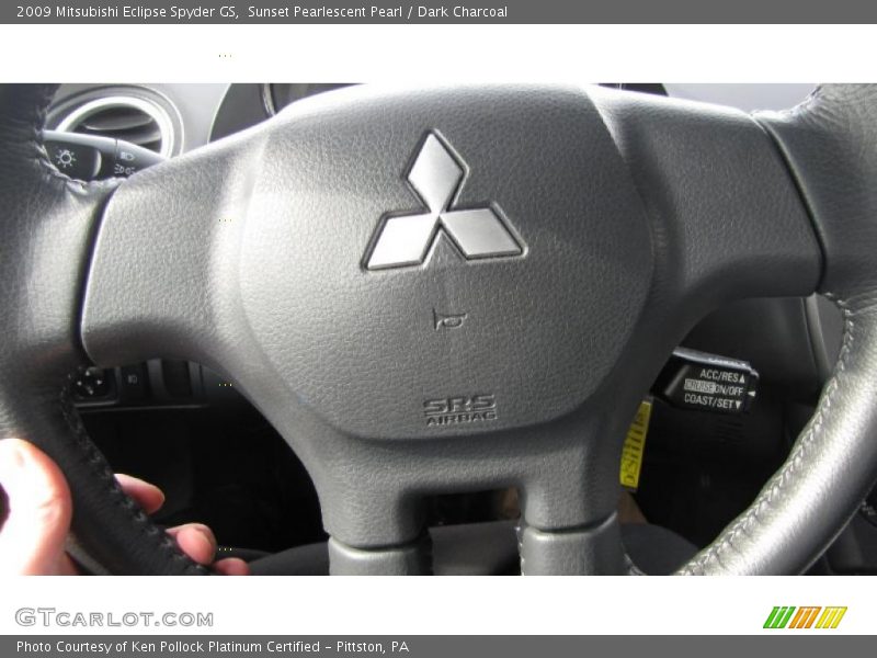 Sunset Pearlescent Pearl / Dark Charcoal 2009 Mitsubishi Eclipse Spyder GS