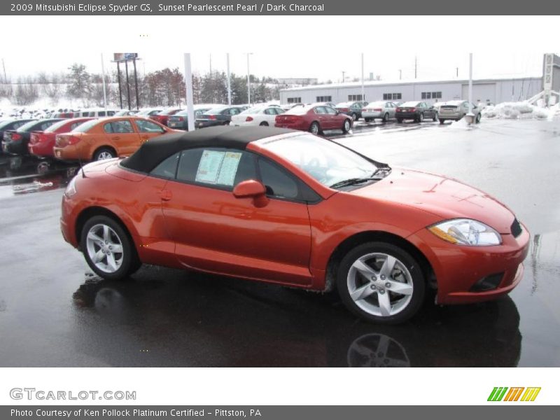 Sunset Pearlescent Pearl / Dark Charcoal 2009 Mitsubishi Eclipse Spyder GS
