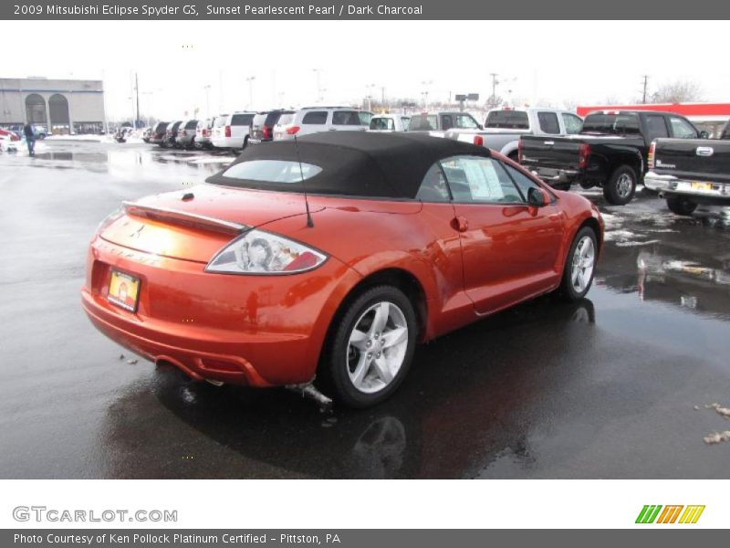 Sunset Pearlescent Pearl / Dark Charcoal 2009 Mitsubishi Eclipse Spyder GS