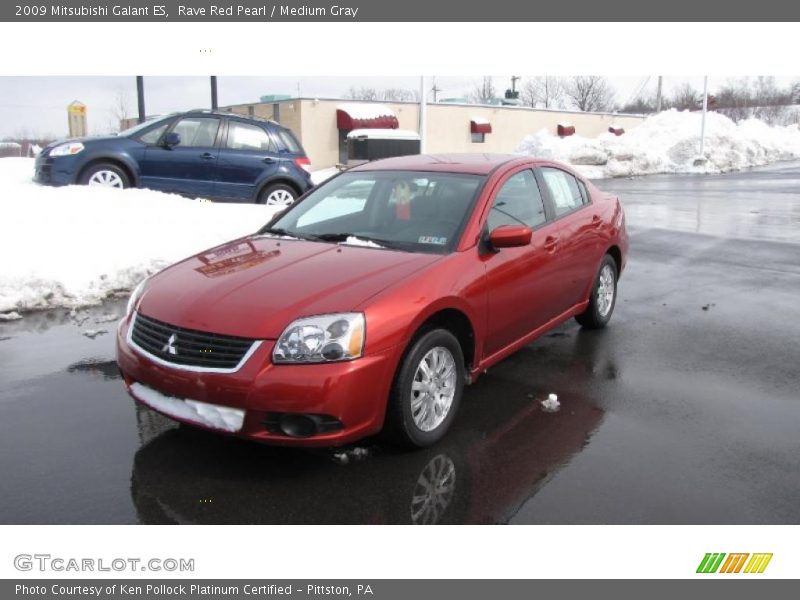 Rave Red Pearl / Medium Gray 2009 Mitsubishi Galant ES