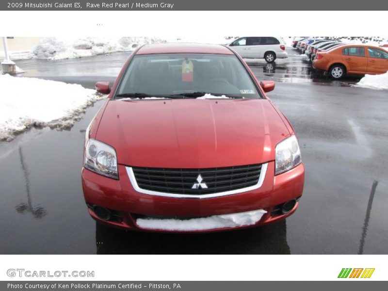 Rave Red Pearl / Medium Gray 2009 Mitsubishi Galant ES