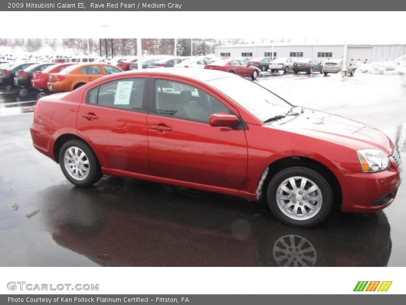 Rave Red Pearl / Medium Gray 2009 Mitsubishi Galant ES