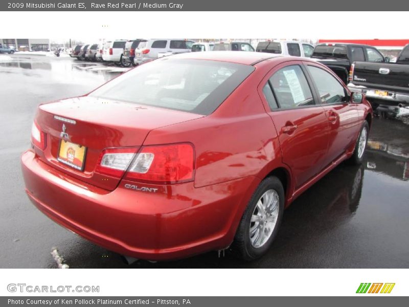 Rave Red Pearl / Medium Gray 2009 Mitsubishi Galant ES