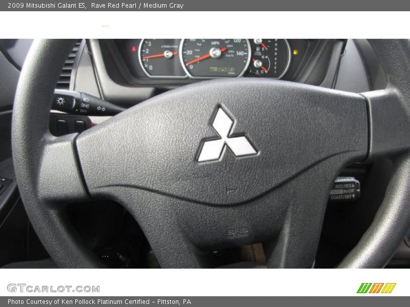 Rave Red Pearl / Medium Gray 2009 Mitsubishi Galant ES