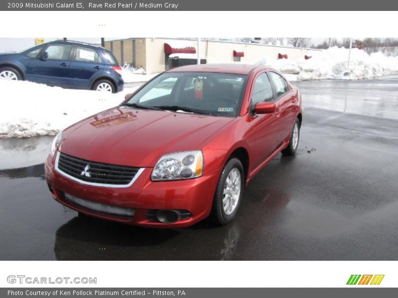 Rave Red Pearl / Medium Gray 2009 Mitsubishi Galant ES
