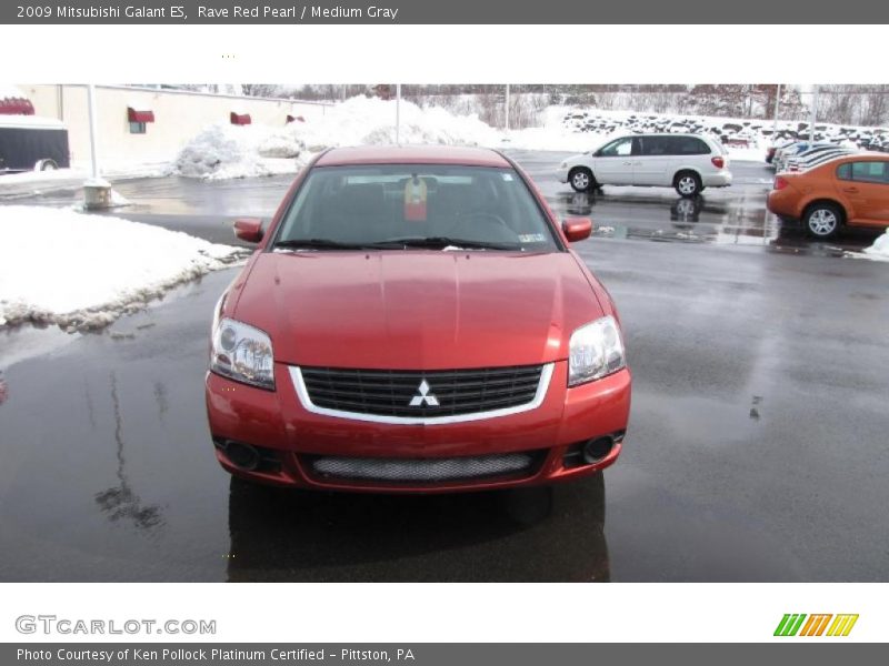 Rave Red Pearl / Medium Gray 2009 Mitsubishi Galant ES
