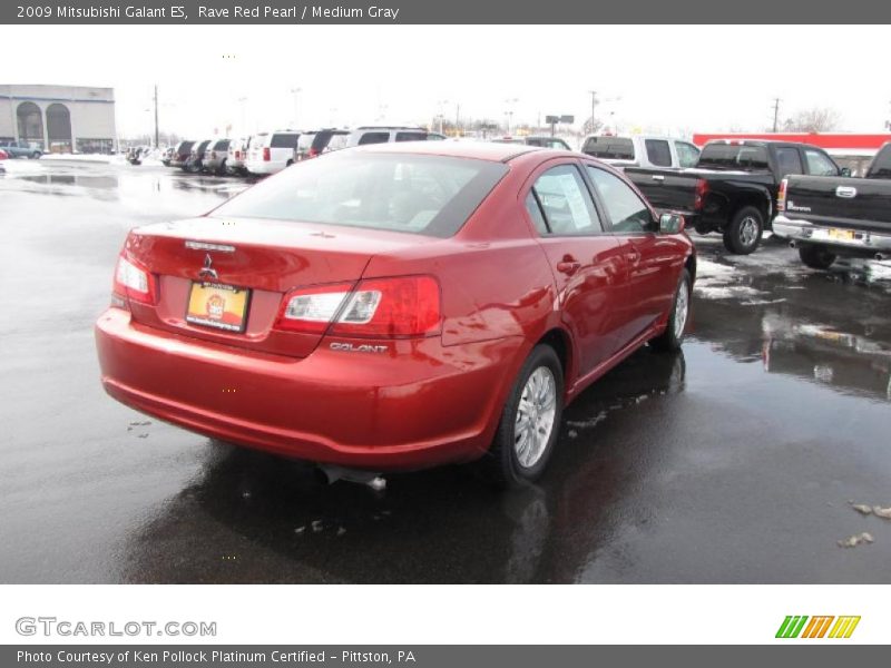 Rave Red Pearl / Medium Gray 2009 Mitsubishi Galant ES
