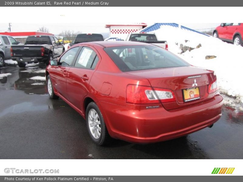 Rave Red Pearl / Medium Gray 2009 Mitsubishi Galant ES