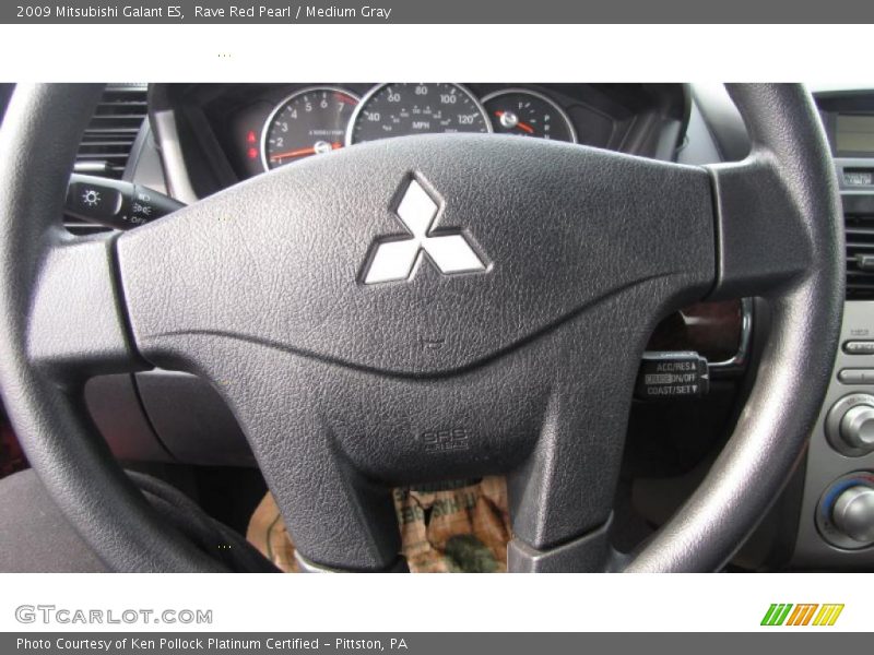 Rave Red Pearl / Medium Gray 2009 Mitsubishi Galant ES