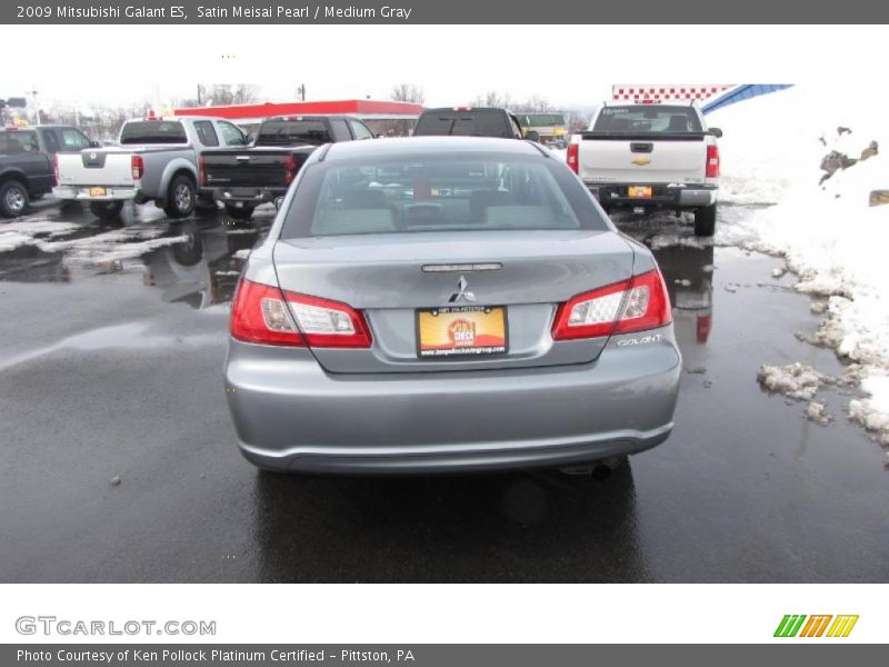 Satin Meisai Pearl / Medium Gray 2009 Mitsubishi Galant ES