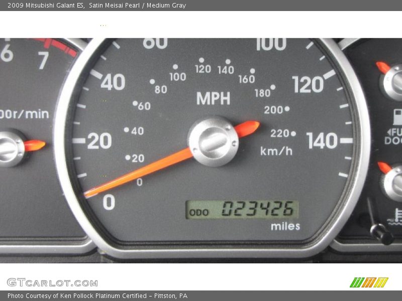 Satin Meisai Pearl / Medium Gray 2009 Mitsubishi Galant ES