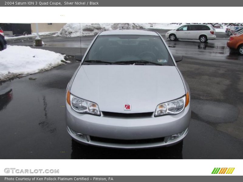 Silver Nickel / Black 2004 Saturn ION 3 Quad Coupe