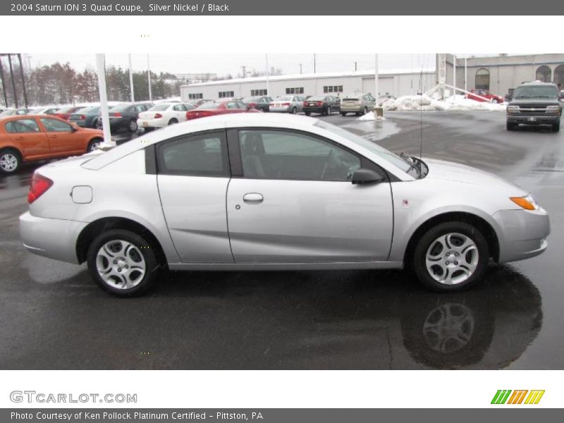 Silver Nickel / Black 2004 Saturn ION 3 Quad Coupe