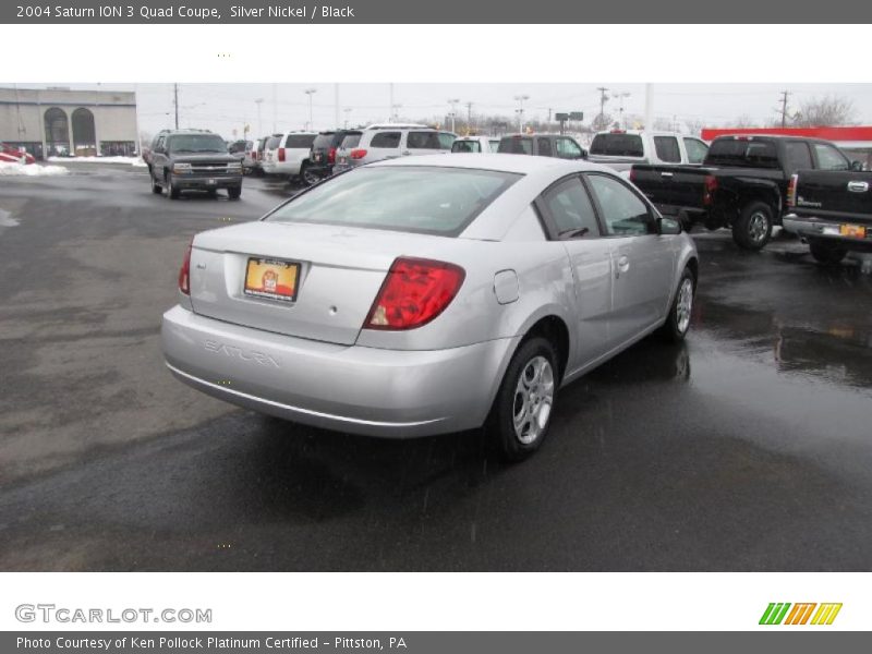 Silver Nickel / Black 2004 Saturn ION 3 Quad Coupe