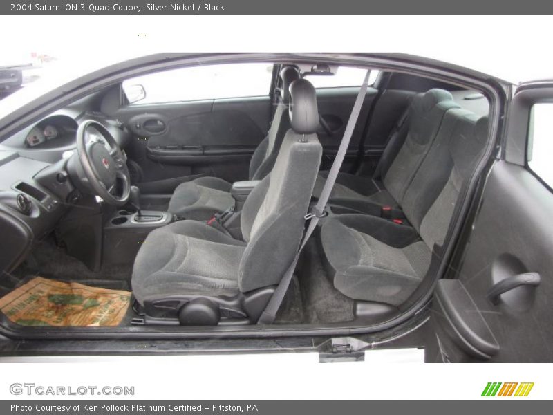 Silver Nickel / Black 2004 Saturn ION 3 Quad Coupe