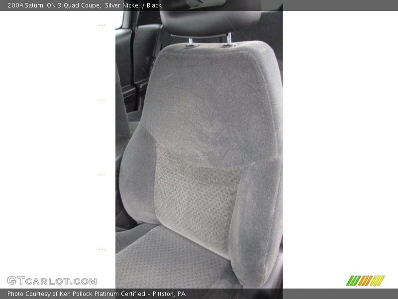 Silver Nickel / Black 2004 Saturn ION 3 Quad Coupe