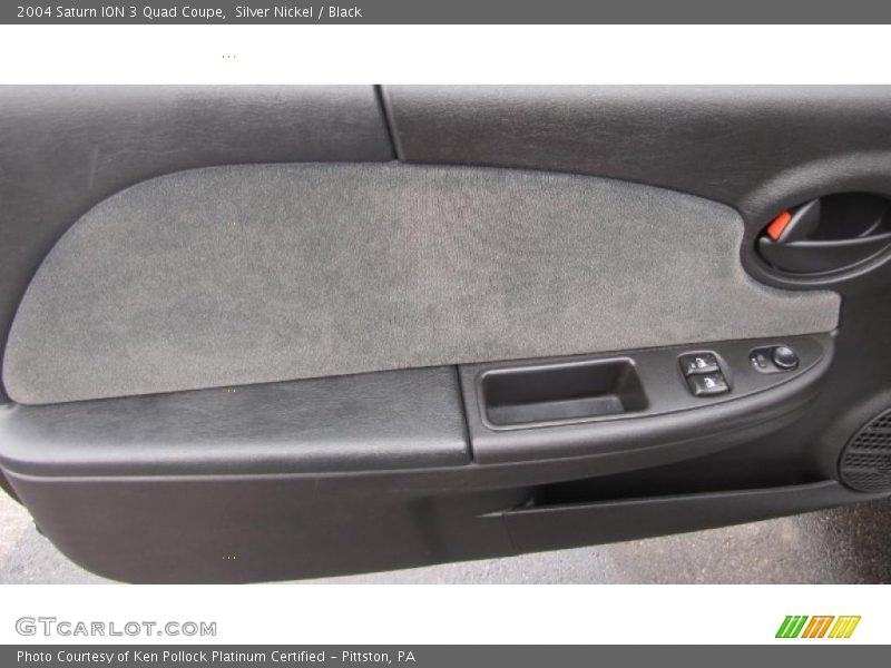 Silver Nickel / Black 2004 Saturn ION 3 Quad Coupe