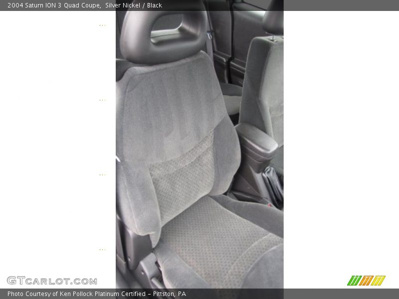 Silver Nickel / Black 2004 Saturn ION 3 Quad Coupe