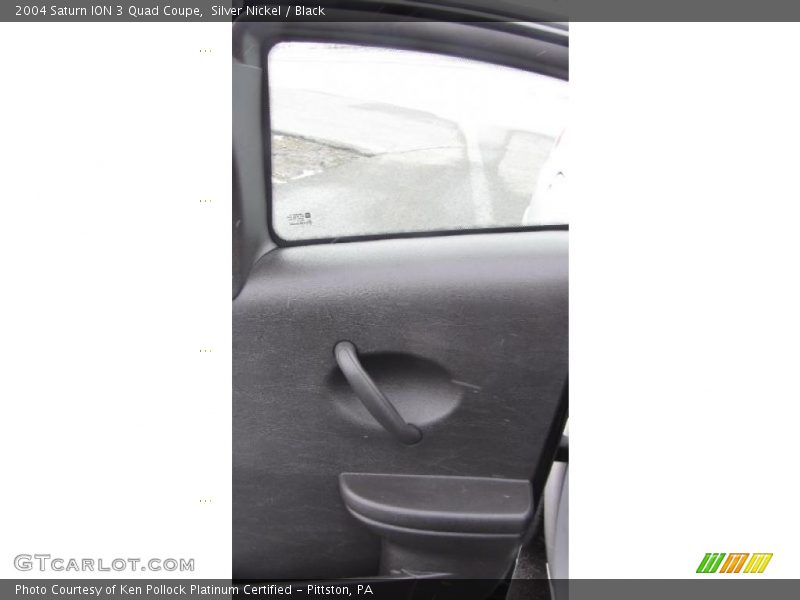Silver Nickel / Black 2004 Saturn ION 3 Quad Coupe