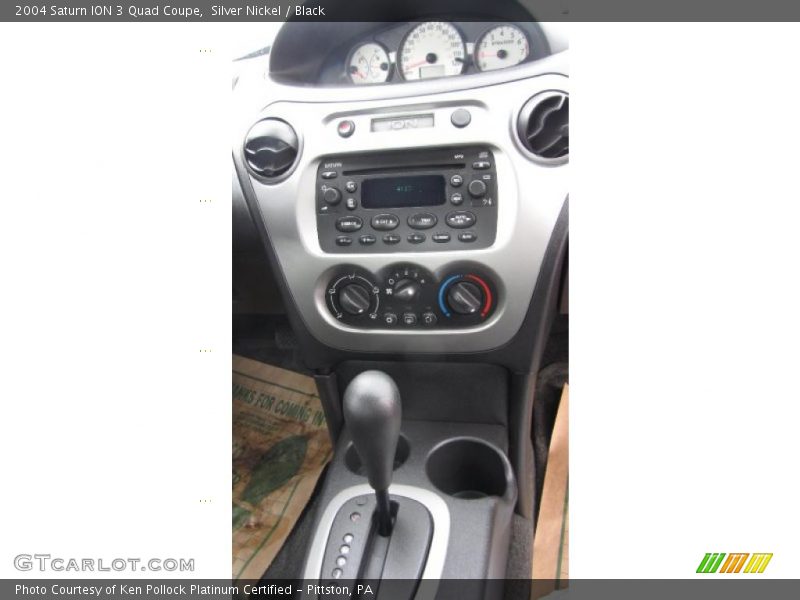 Silver Nickel / Black 2004 Saturn ION 3 Quad Coupe