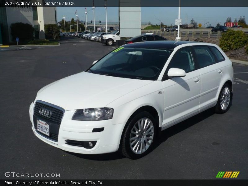 Ibis White / Black 2007 Audi A3 2.0T