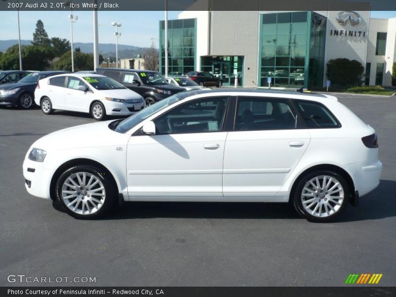 Ibis White / Black 2007 Audi A3 2.0T
