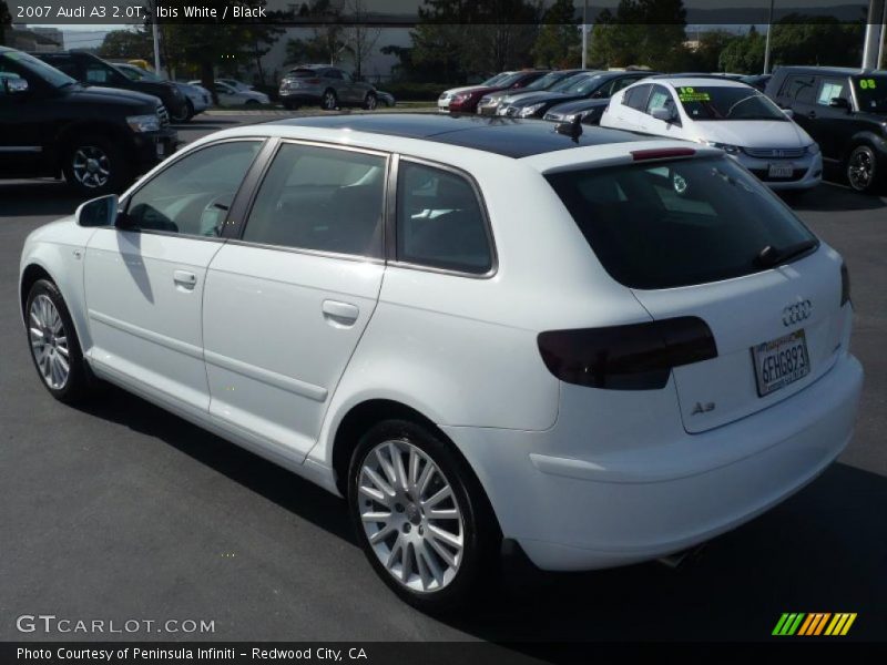 Ibis White / Black 2007 Audi A3 2.0T