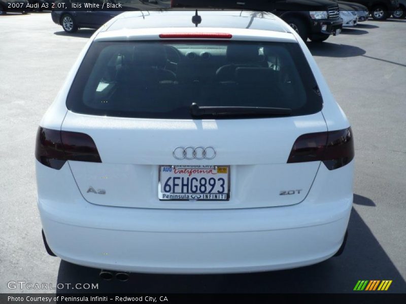 Ibis White / Black 2007 Audi A3 2.0T