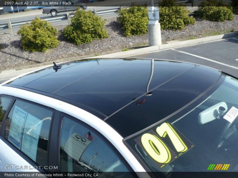 Ibis White / Black 2007 Audi A3 2.0T