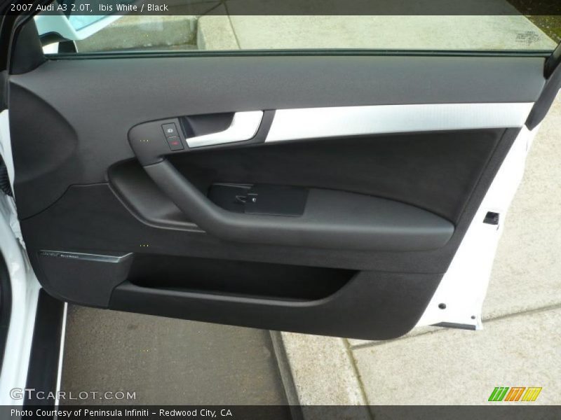 Ibis White / Black 2007 Audi A3 2.0T