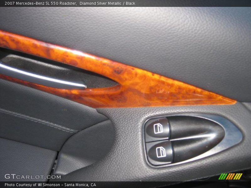 Diamond Silver Metallic / Black 2007 Mercedes-Benz SL 550 Roadster