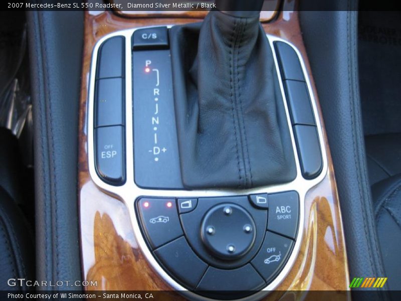 Diamond Silver Metallic / Black 2007 Mercedes-Benz SL 550 Roadster