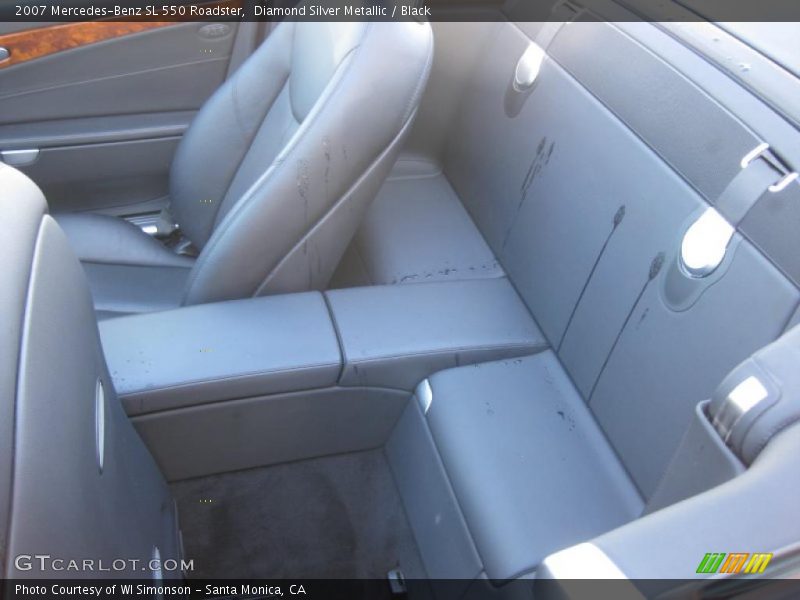 Diamond Silver Metallic / Black 2007 Mercedes-Benz SL 550 Roadster