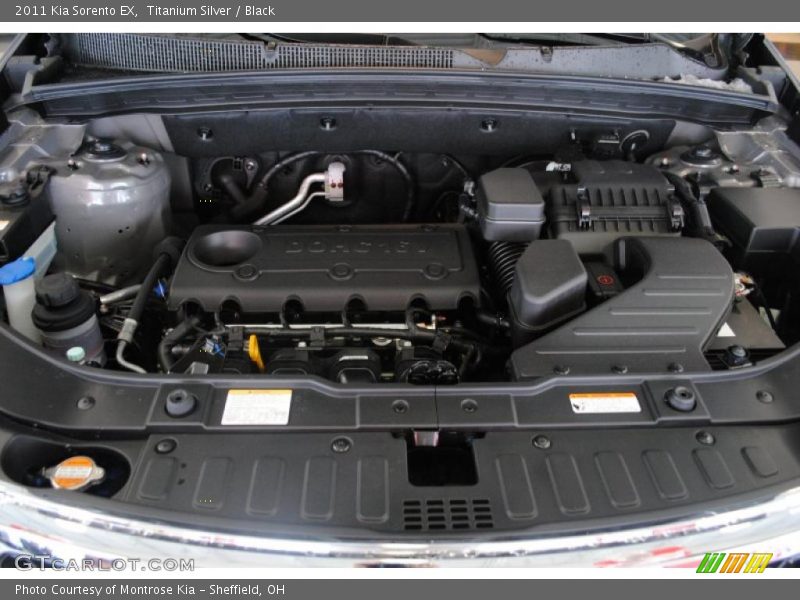Titanium Silver / Black 2011 Kia Sorento EX