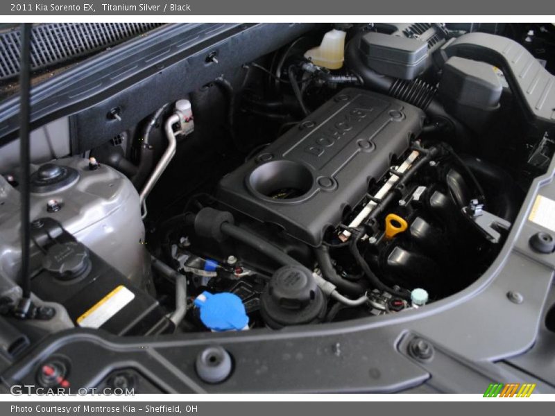 Titanium Silver / Black 2011 Kia Sorento EX