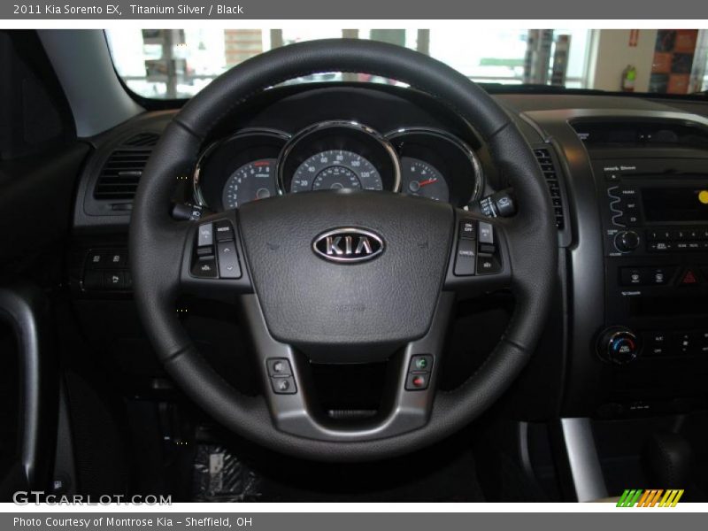 Titanium Silver / Black 2011 Kia Sorento EX