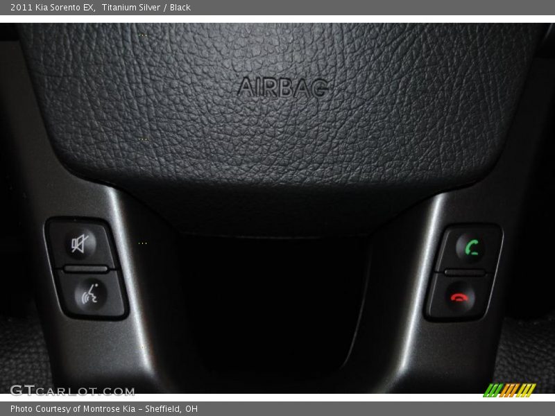 Titanium Silver / Black 2011 Kia Sorento EX
